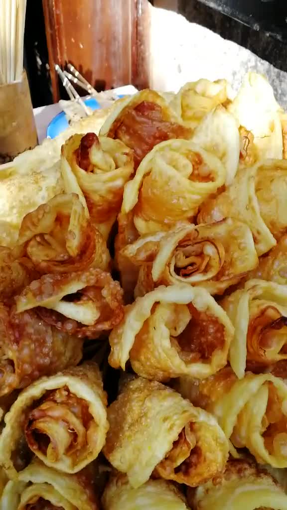 炸乳扇,玫瑰糖很甜