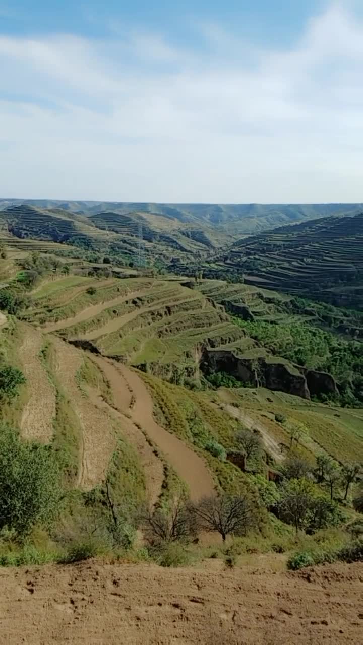 甘肃,庆阳,镇原的大山.