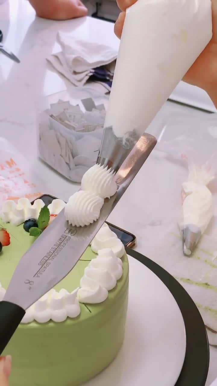 烘焙私房烘焙蛋糕裱花贝壳手法