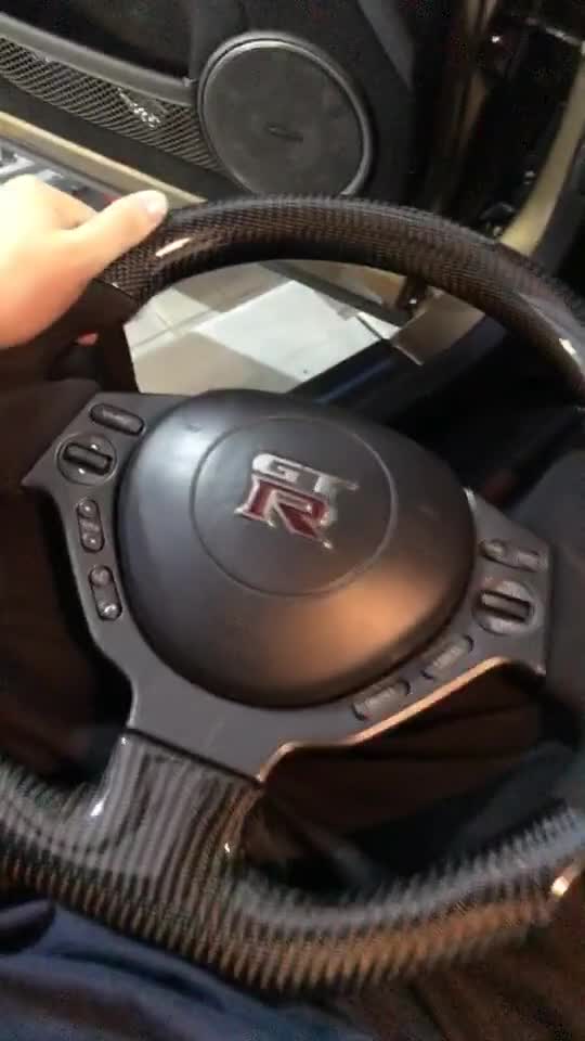 改装车#gtr升级17款新款方向盘