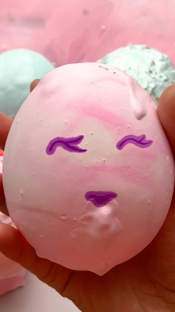 史莱姆#玩起来像蛋壳的薄皮空心脆声控,捏碎清脆又解压.