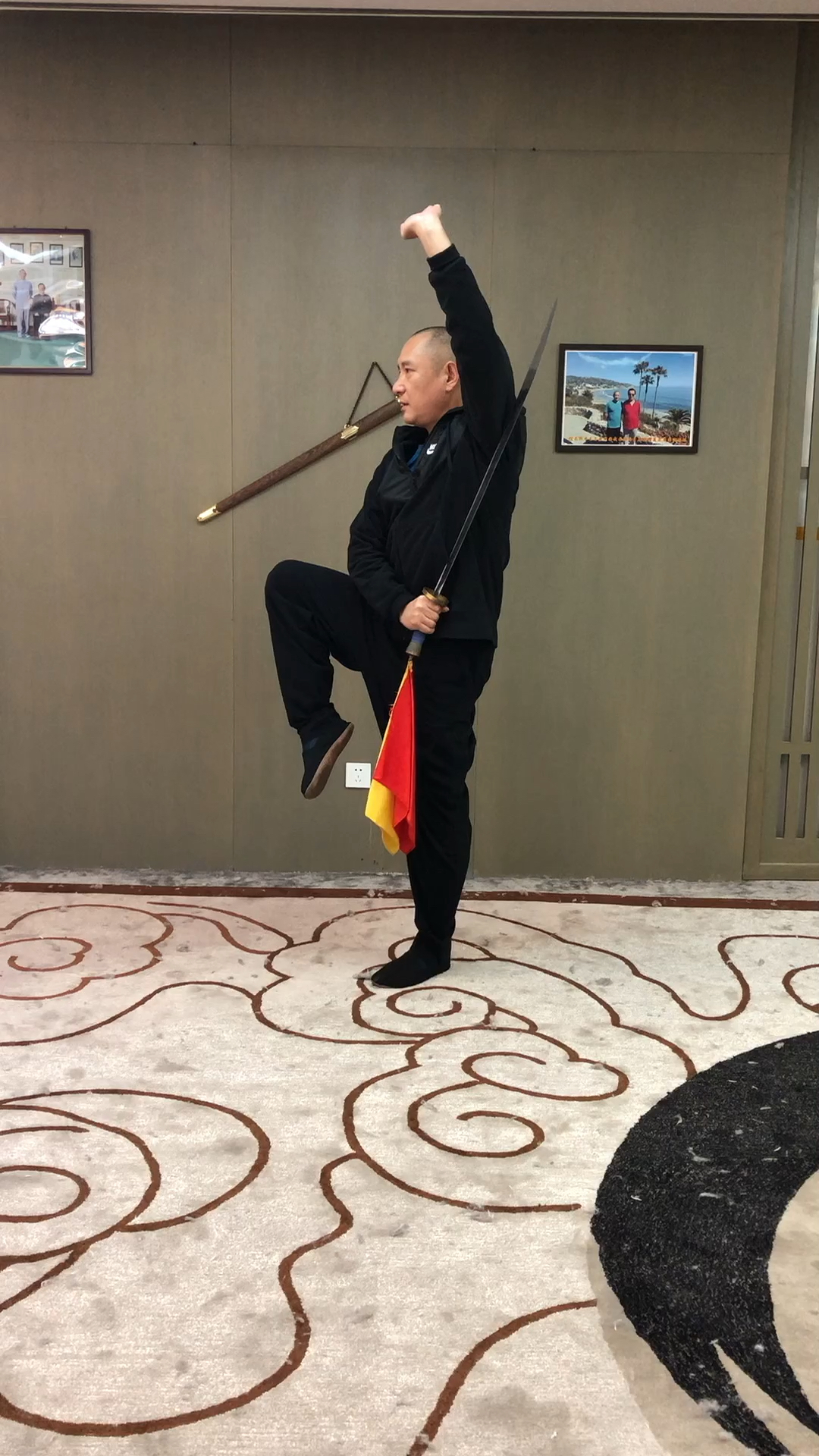 太极单刀 第十八式:夜叉探海