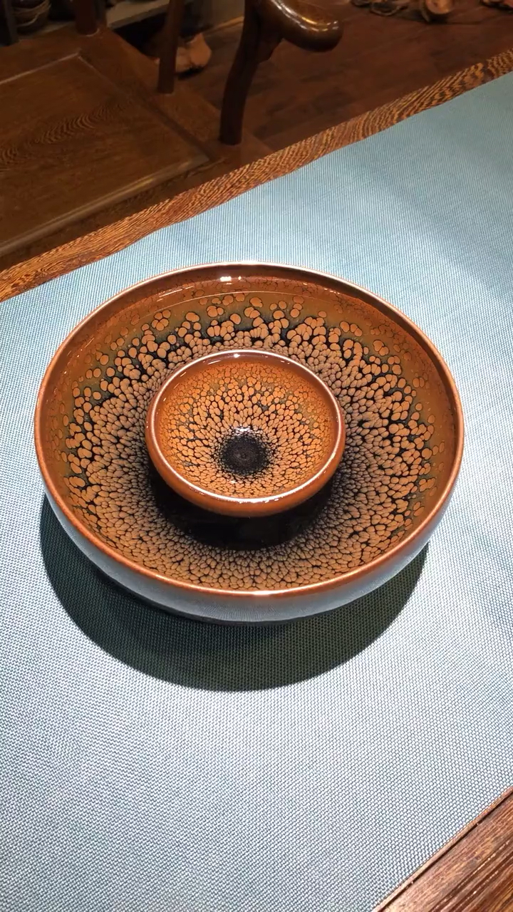 民间工艺#传统工艺建盏之黄鹧鸪