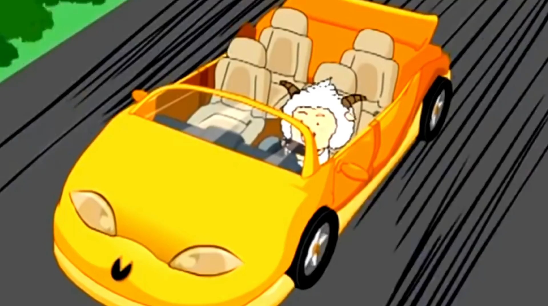 我要上热门#原来懒羊羊来车也会睡着驾驶小能手