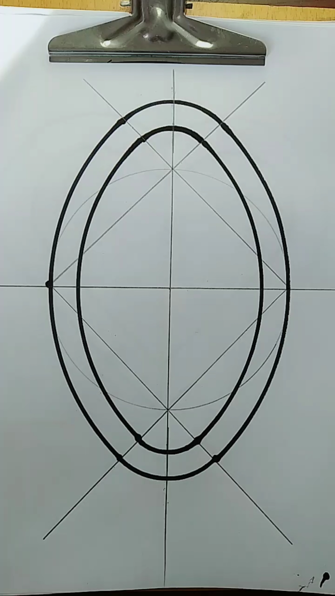 木工椭圆形的正规画法图片