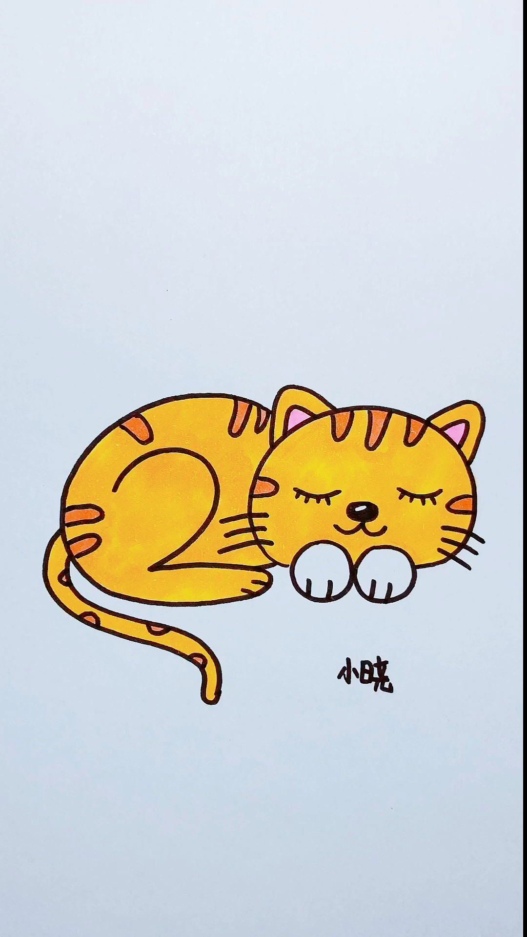 画画原来如此简单#用200画小猫