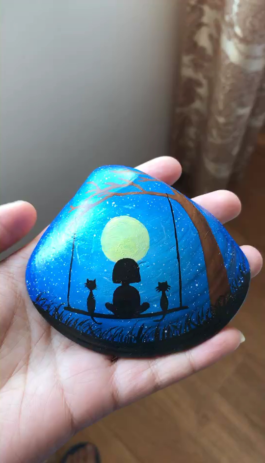 贝壳不要扔,一起画星空