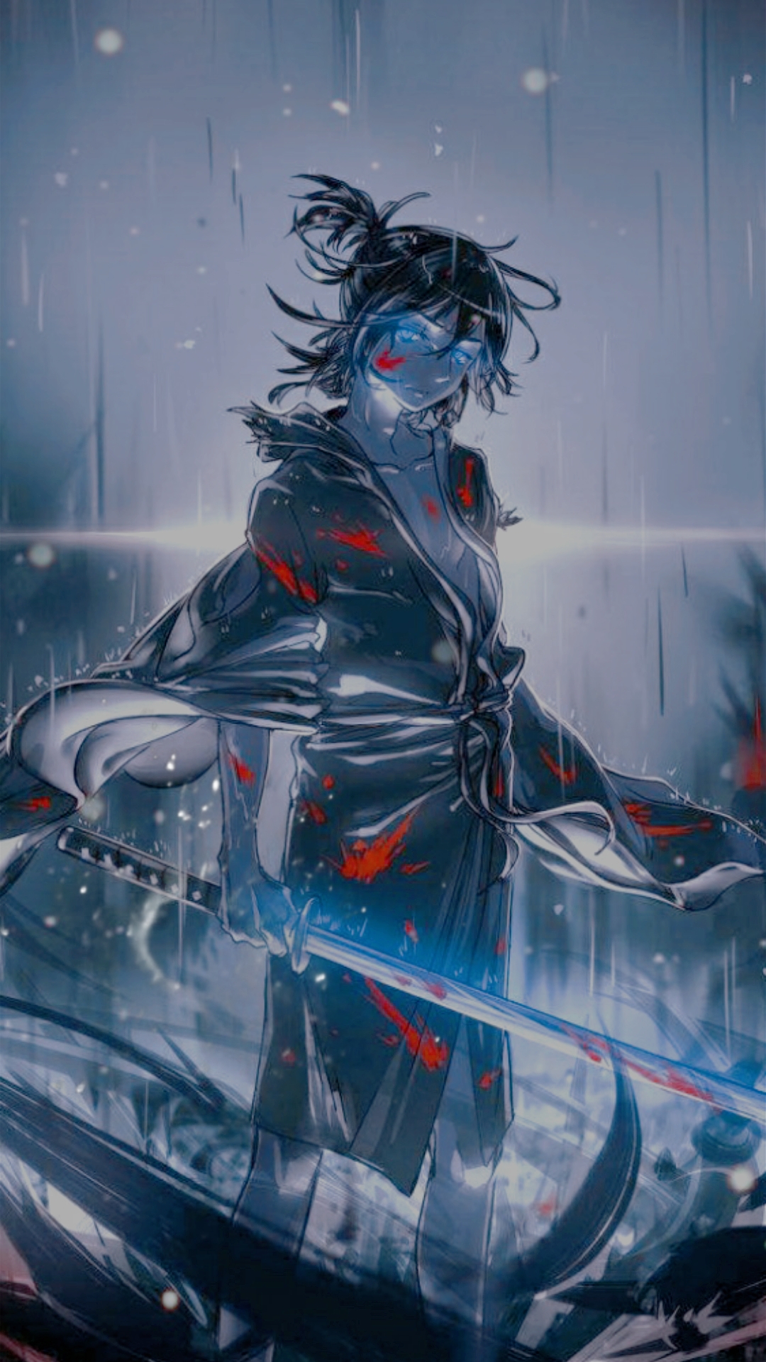 动漫#最酷的野良神,简直帅壁了,静静地看看剑气横生的夜斗!