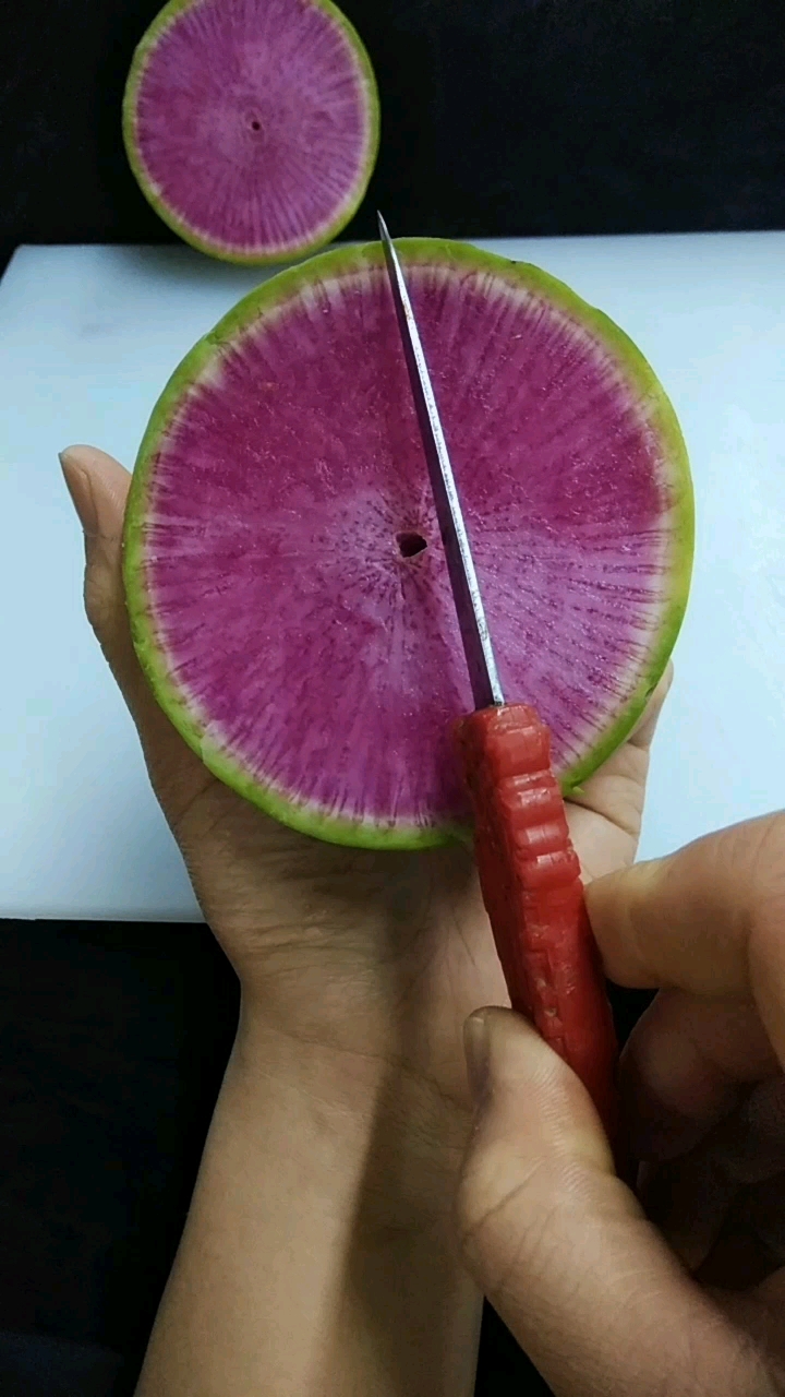 这一刀 萝卜太美了