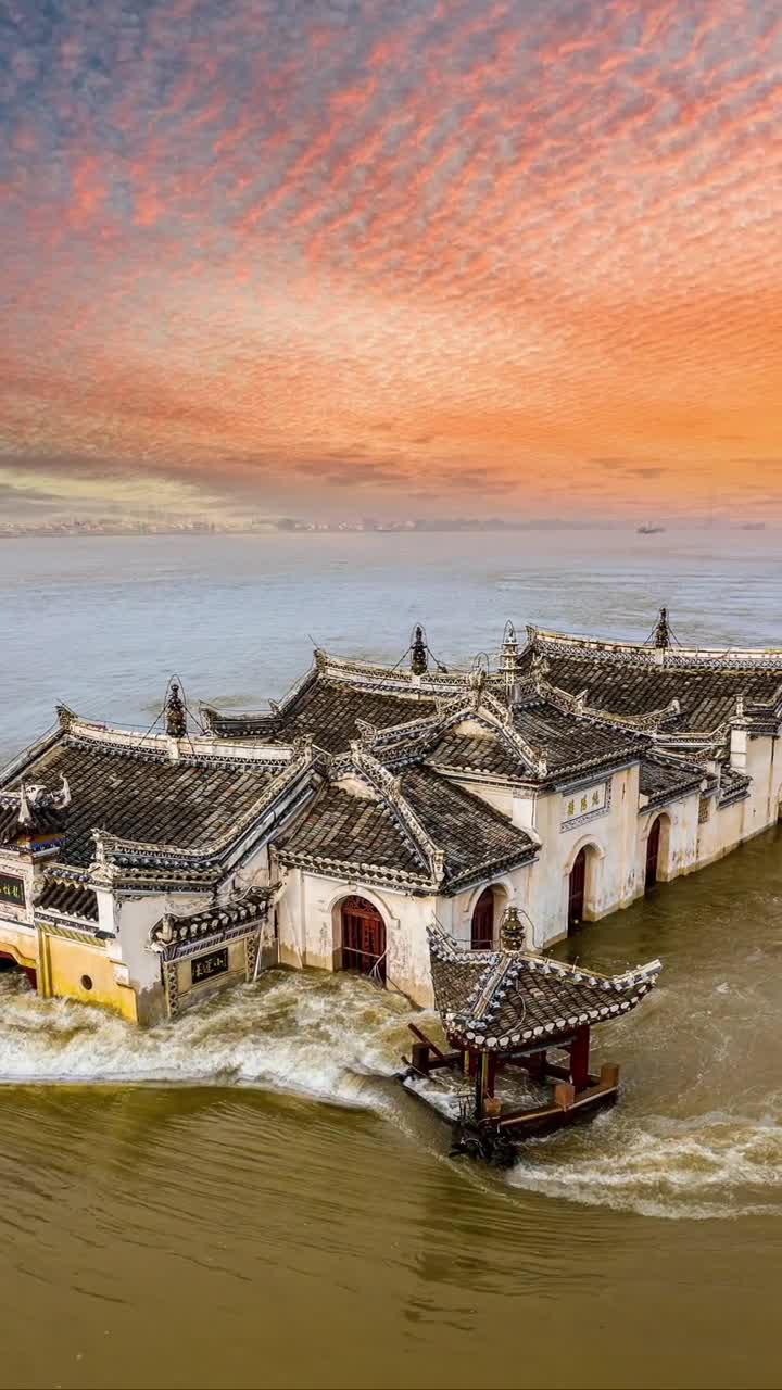 阁坚强湖北鄂州观音阁年来屡经洪水依然屹立江心您知道是什么原因吗