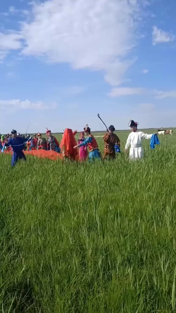 最美草原迎亲队伍