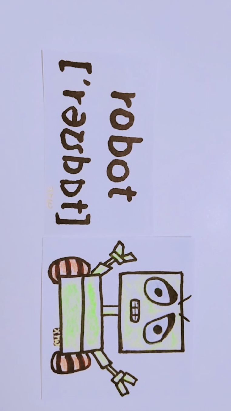 英语单词#英语单词讲解·发音读法·机器人robot·幼小衔接·学习