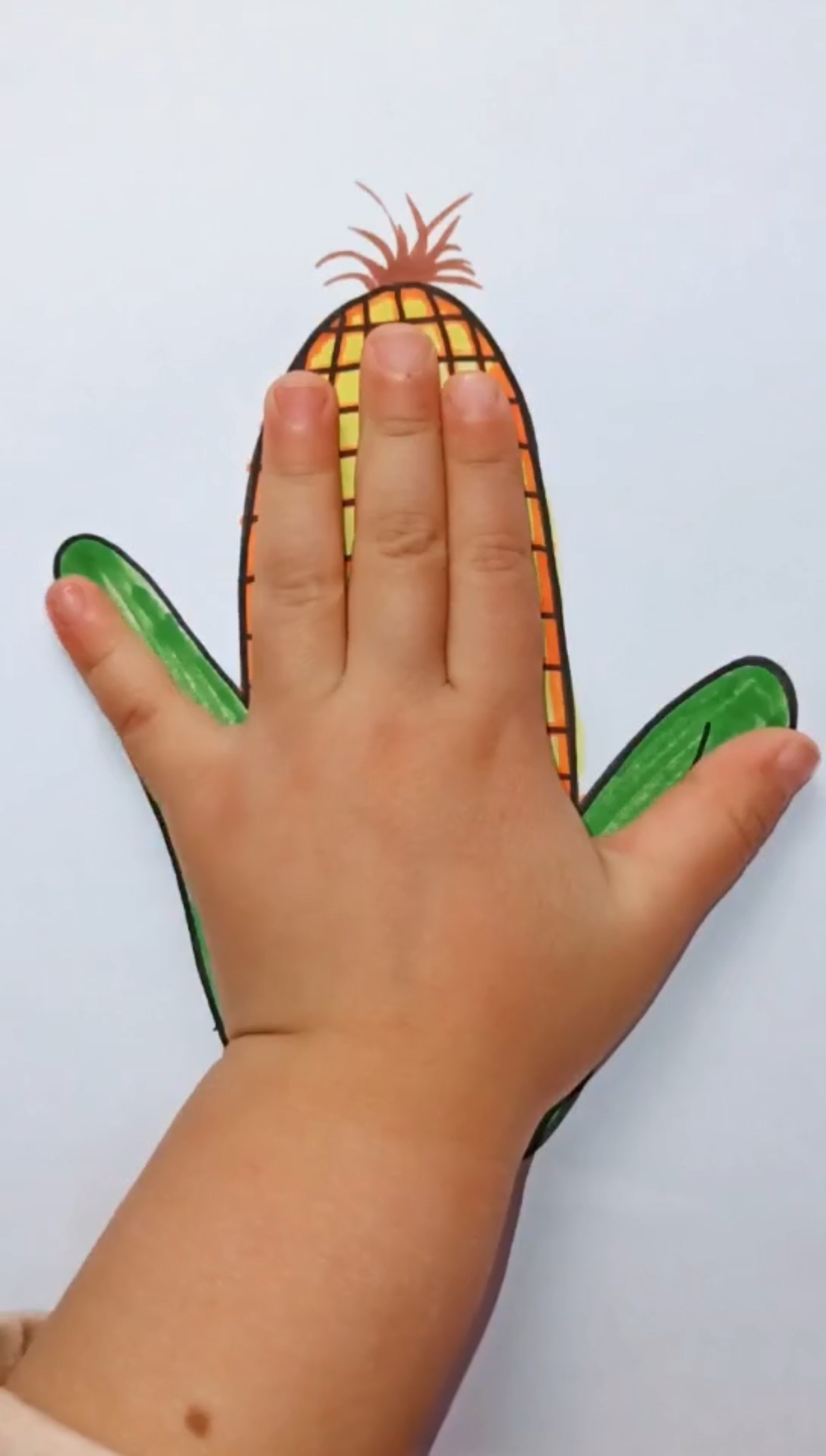 创意手掌画#和小朋友一起画画