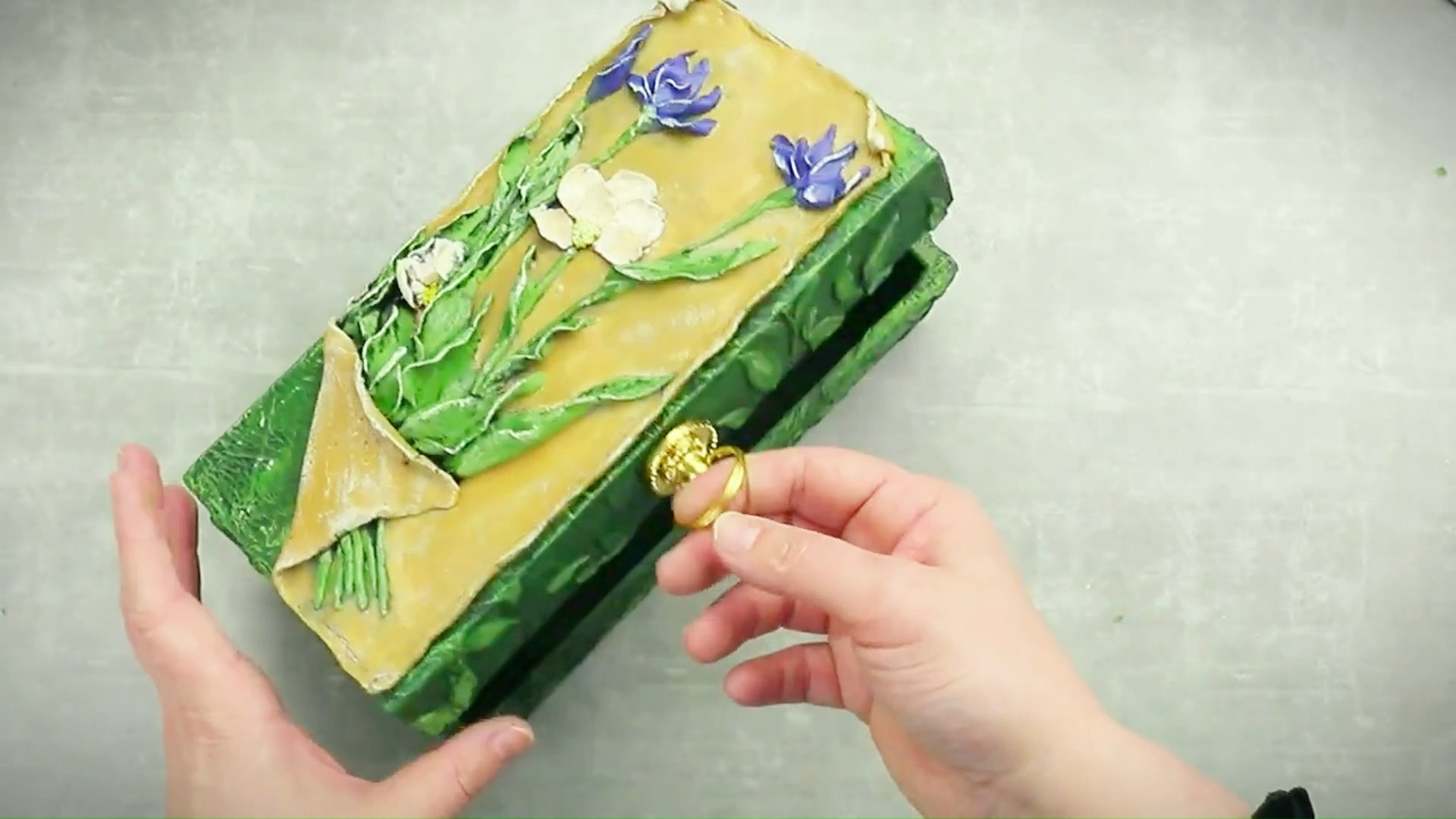 纸盒的逆袭视频教程永不凋零的花收纳盒手工制作教程创意手工情人节