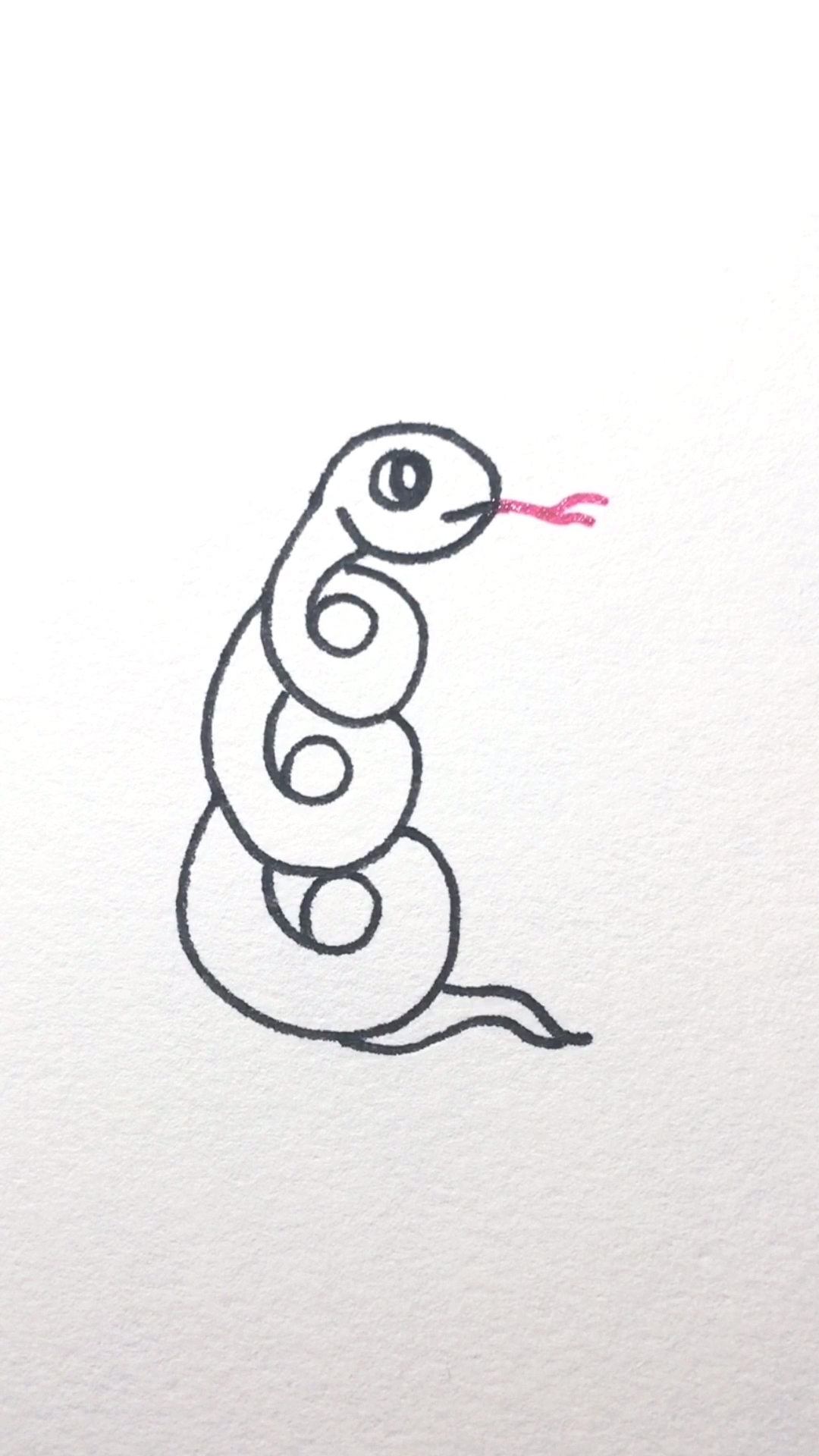画一只小蛇图片