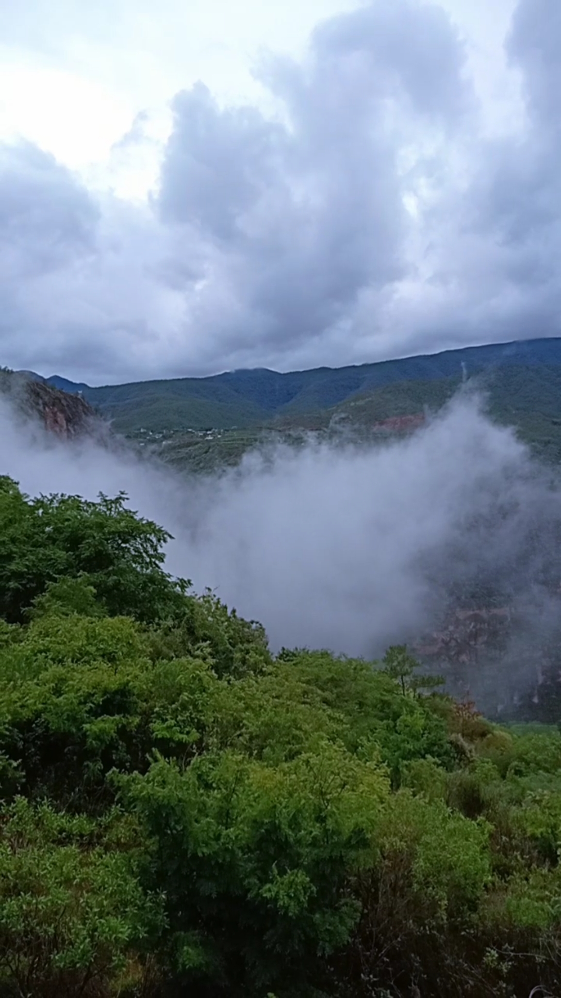 #抓住夏天#只有阴天才能看得到这云雾缭绕的美景!