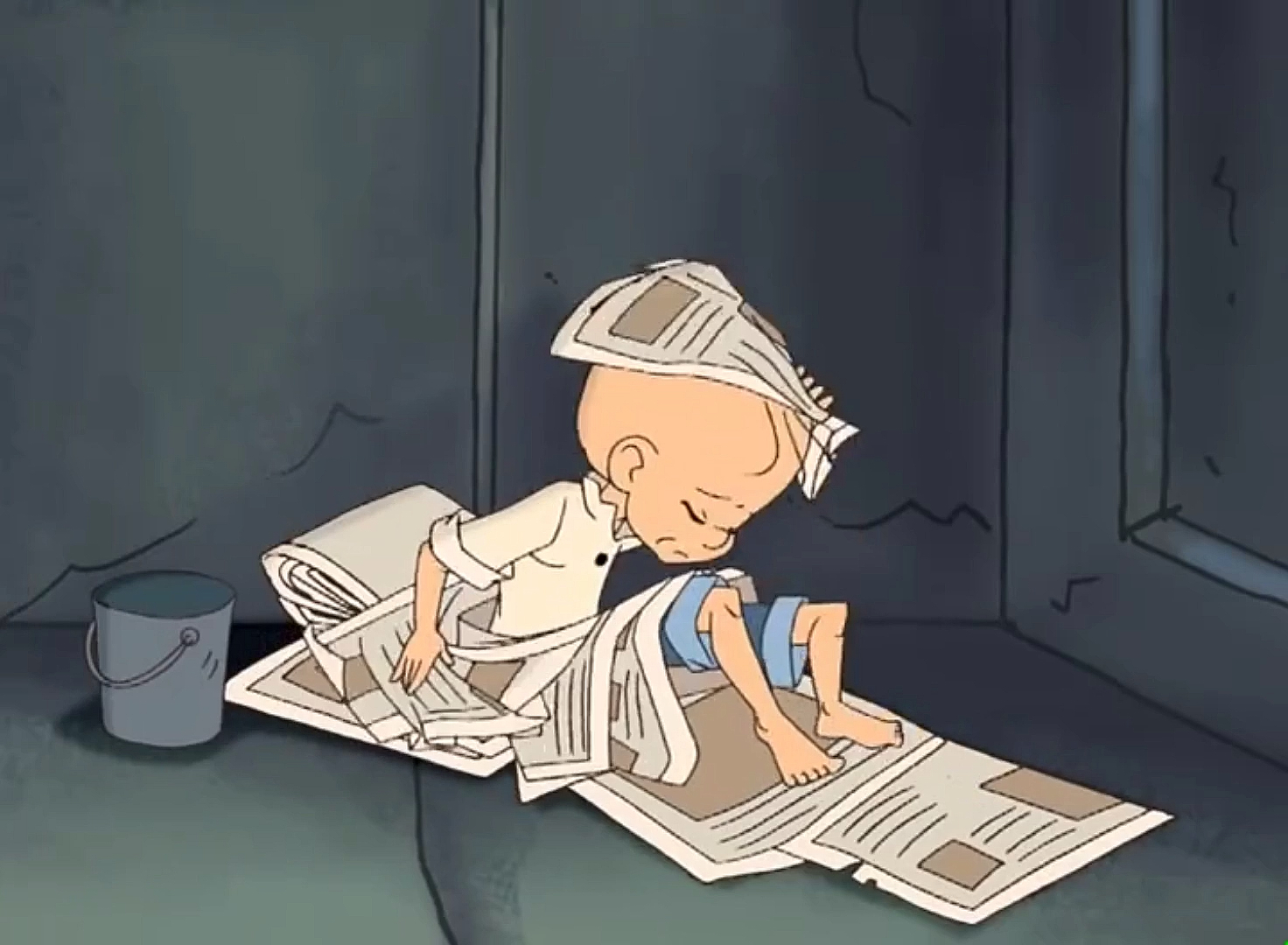 即使衣不蔽体,食不果腹,居无定所,他也仍旧选择善良.