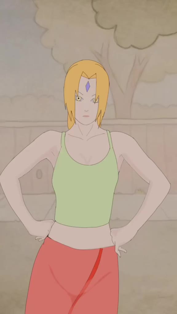 魔性夹腿舞全网第一个画纲手跳舞的人