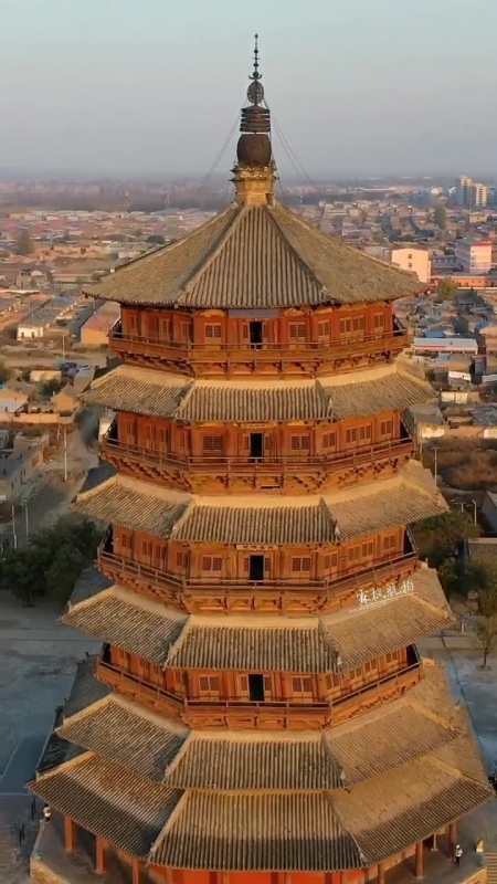 天下奇观应县木塔不费一钉一铆历经风雨屹立至今三层以上开始倾斜专家