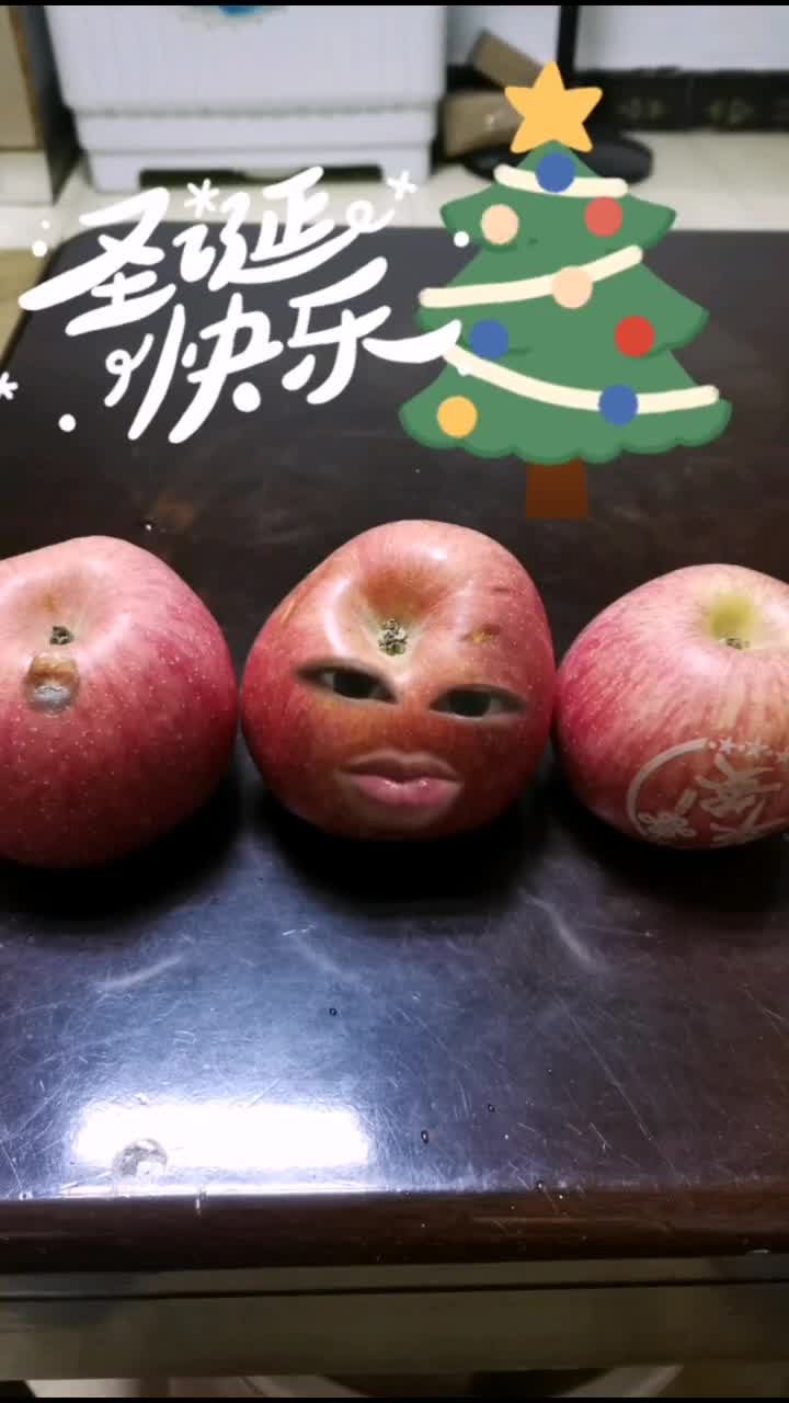 三个苹果吵架最后全部被吃了搞笑
