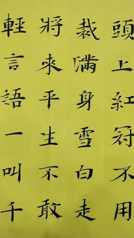 你喜欢的样子我都有#王建业楷书唐伯虎诗画鸡-度小视