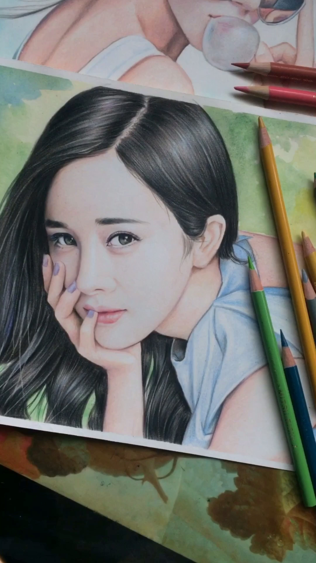 2019,立个新年flag#彩铅手绘杨幂