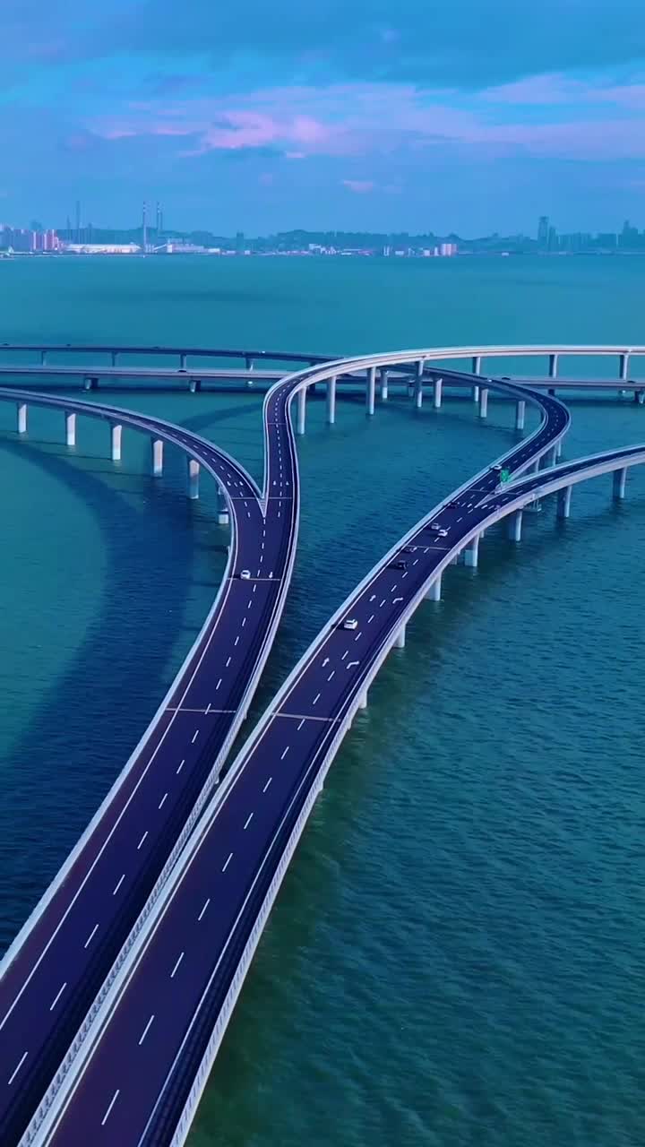 百亿建成,中国之最,青岛胶州湾跨海大桥,厉害了我的国!