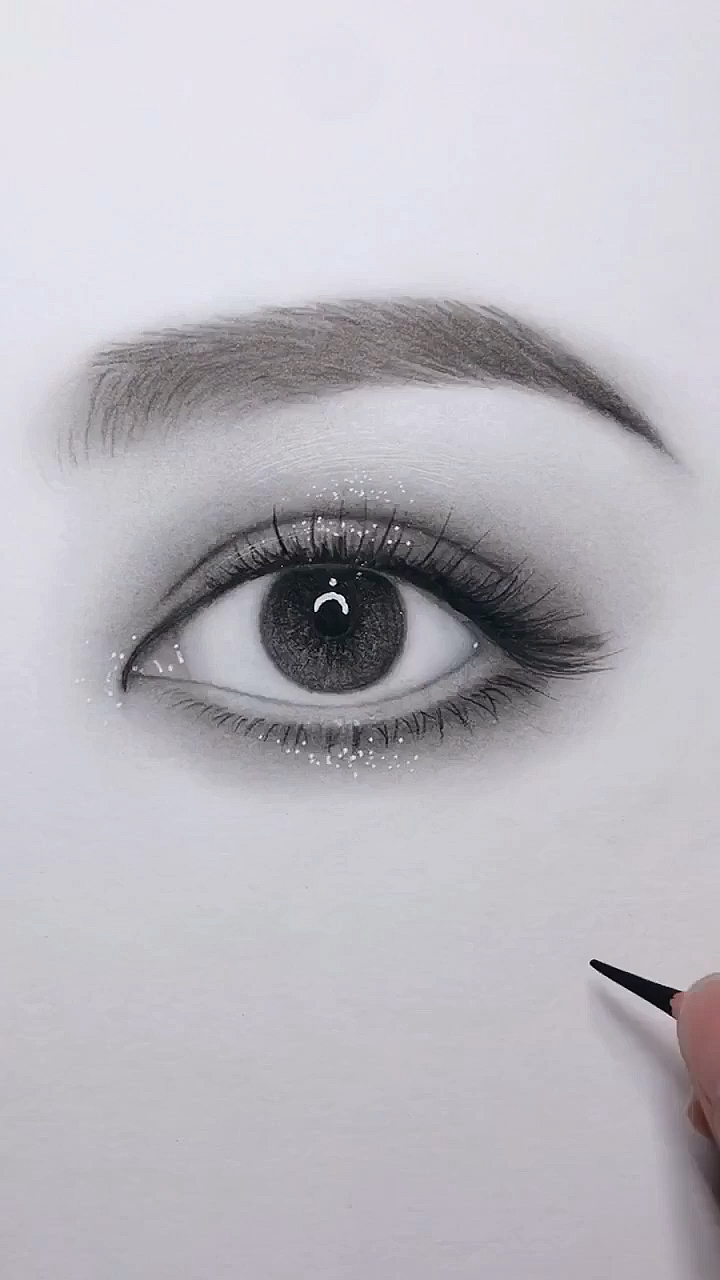 怎样画眼睛 简单漂亮图片
