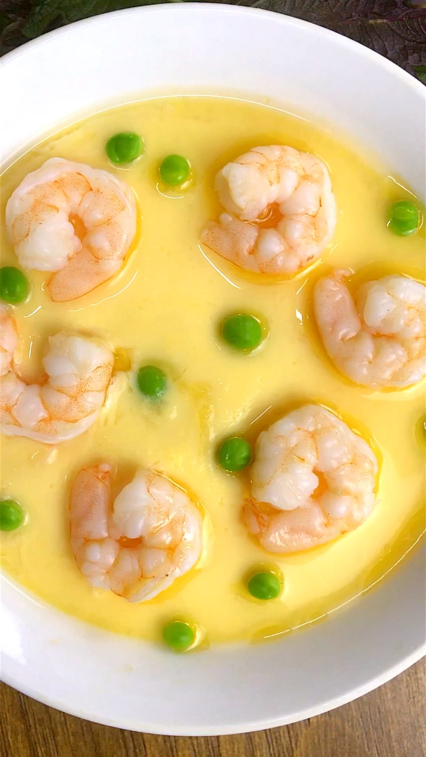《中餐厅》里最美味的豌豆鲜虾蒸蛋