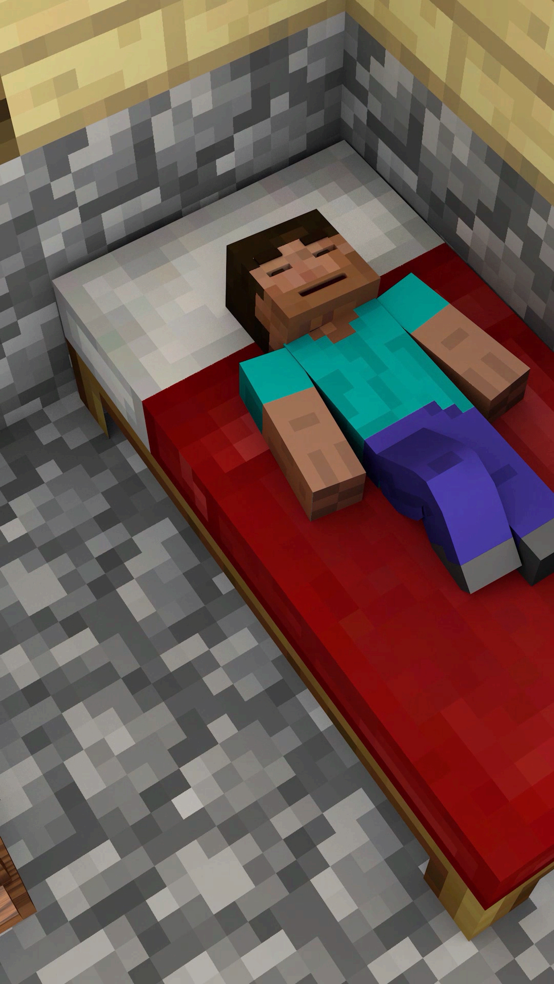 史蒂夫这么懒,还不起床去上课,在这里睡懒觉!