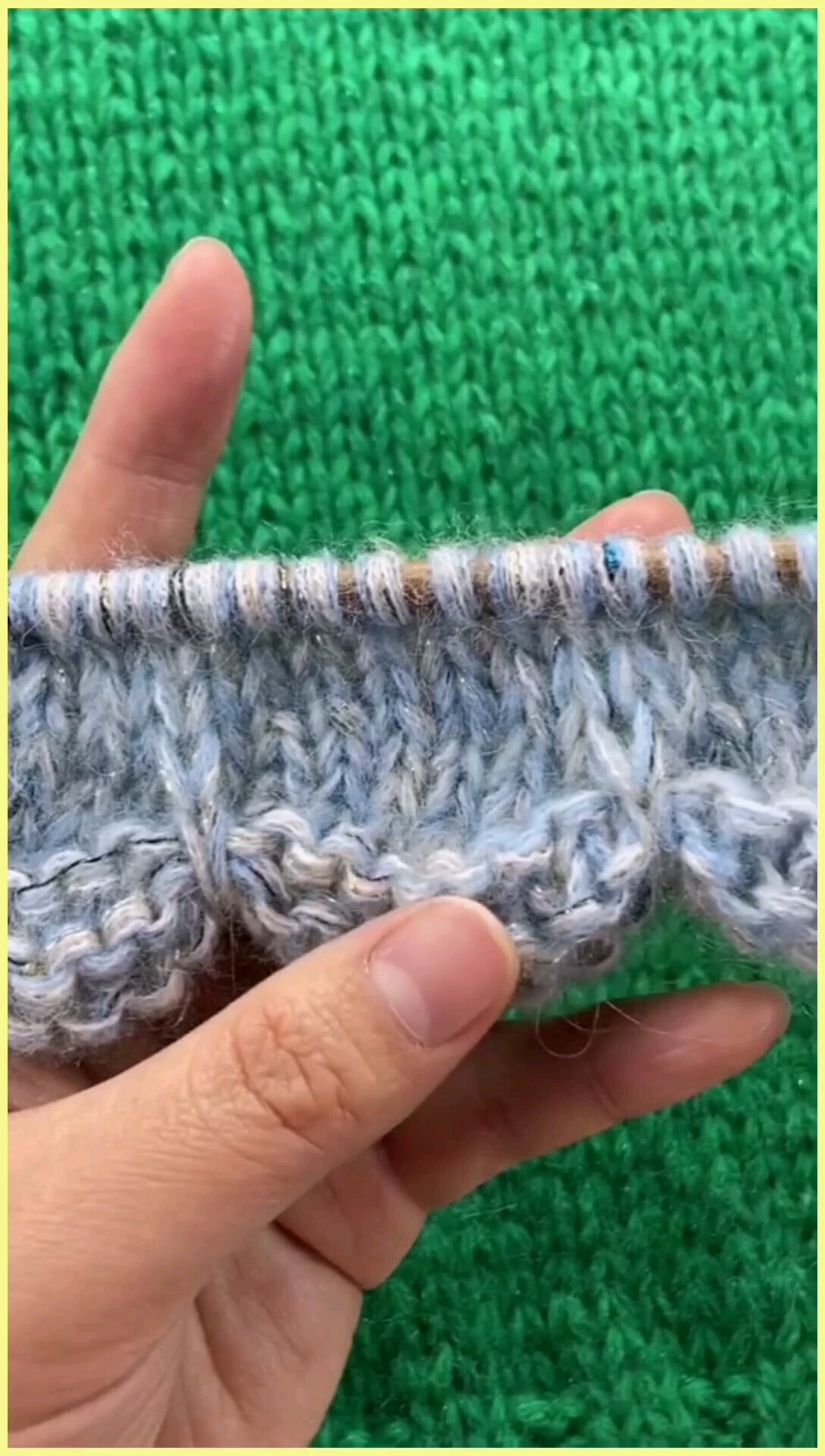 工针织底部波浪花边编织教程!-度小视