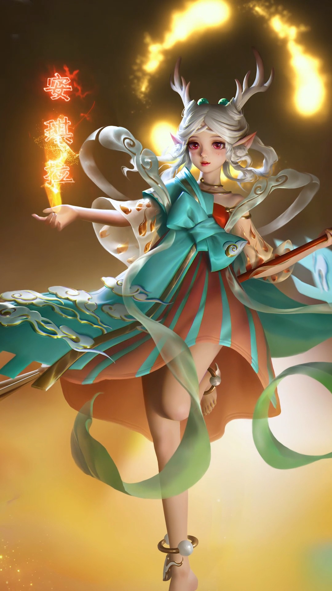 王者荣耀#保护我方安琪拉,瑶瑶公主真可爱