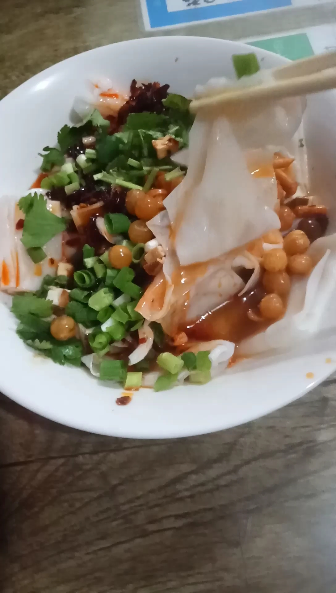 在福建也能吃到贵州老家的素剪粉了,又香又大碗