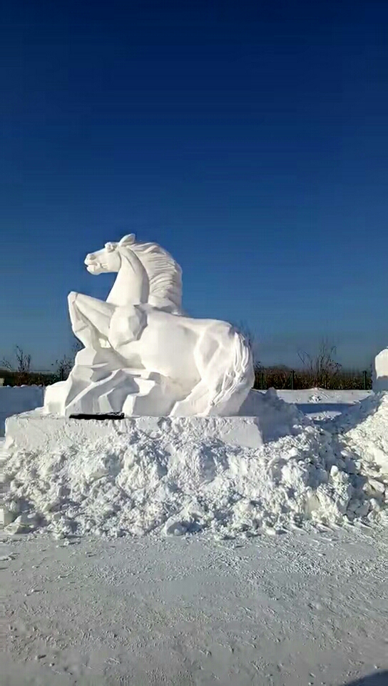 雪雕十二生肖图片