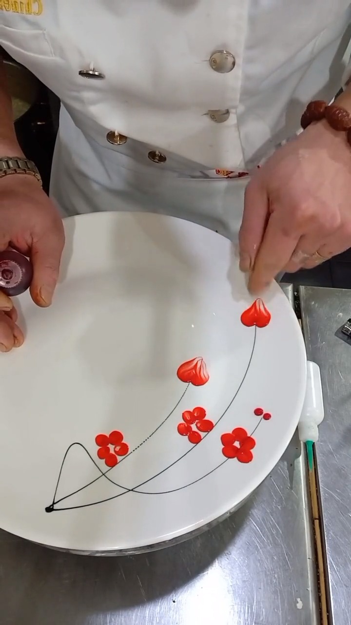 果酱画盘饰教学视频宗师原创-度小视