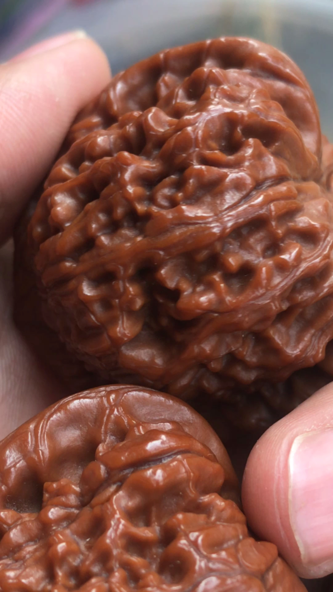 文玩核桃#盘黑了