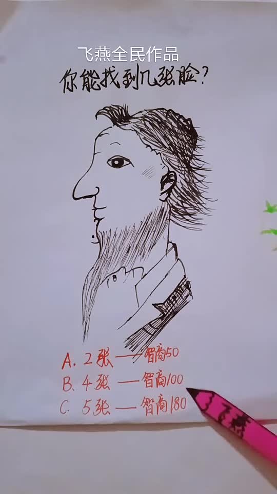 你找到几张人脸呢?