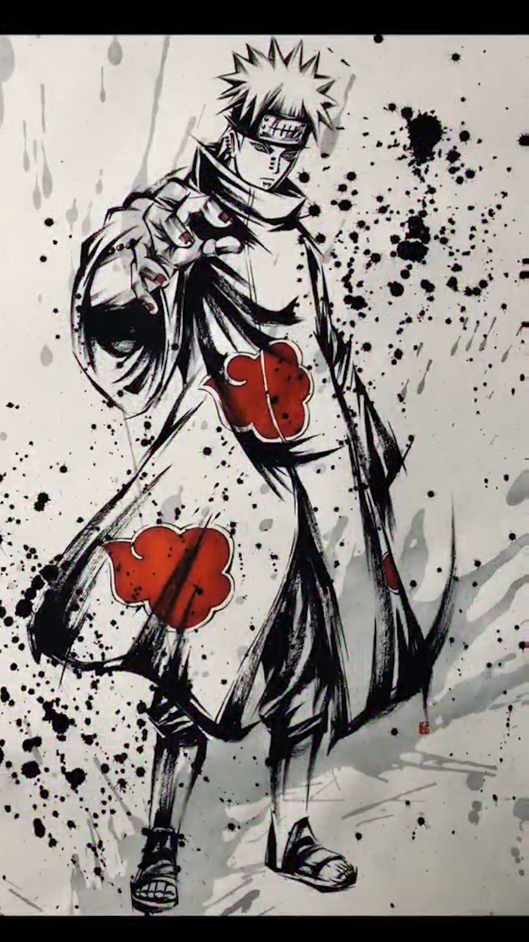 动漫#【火影忍者手绘】佩恩:"你永远是晓的首领"这是长门的信念