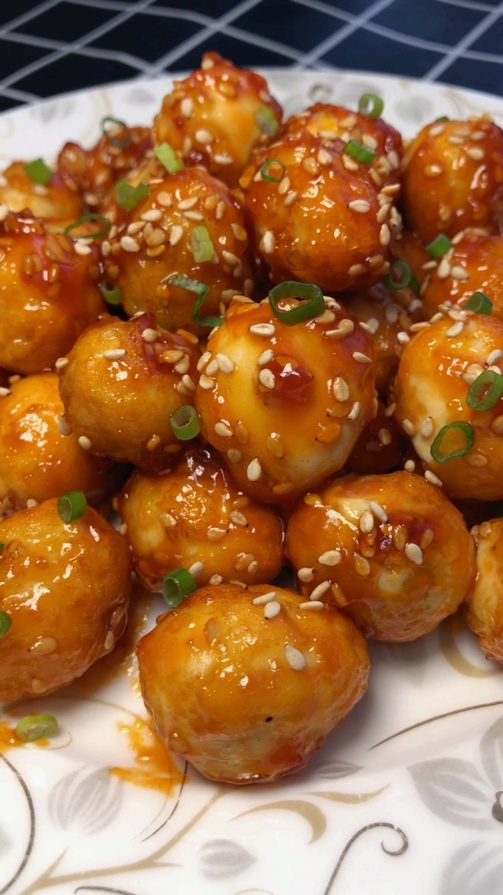 美食#糖醋鹌鹑蛋,酸甜可口,孩子们的最爱