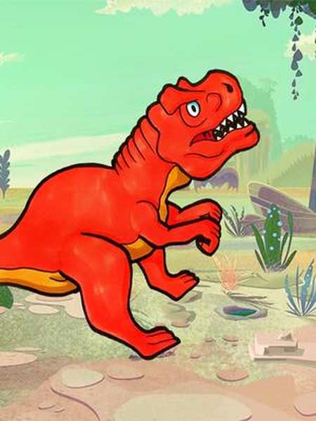 画一只健壮的橡树龙,男孩子最喜欢的恐龙简笔画来啦!