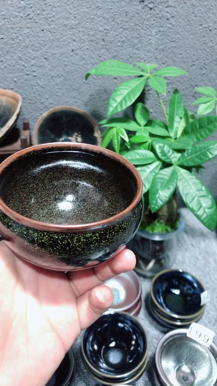 建阳建盏.大器型将军杯.全手工龙窑柴烧.