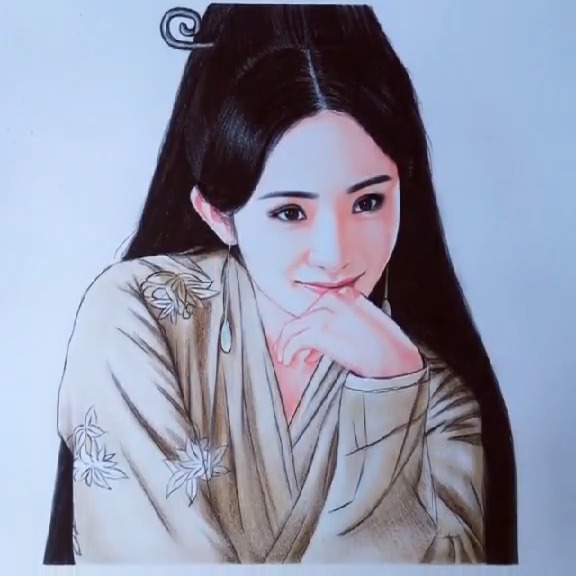 手绘#前阵子有好多小伙伴说想看白浅上神,这图我画了好久