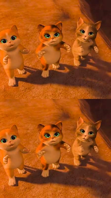 动漫#靴猫剑客和三只小猫,合力击败了坏人,成功夺回了红宝石!