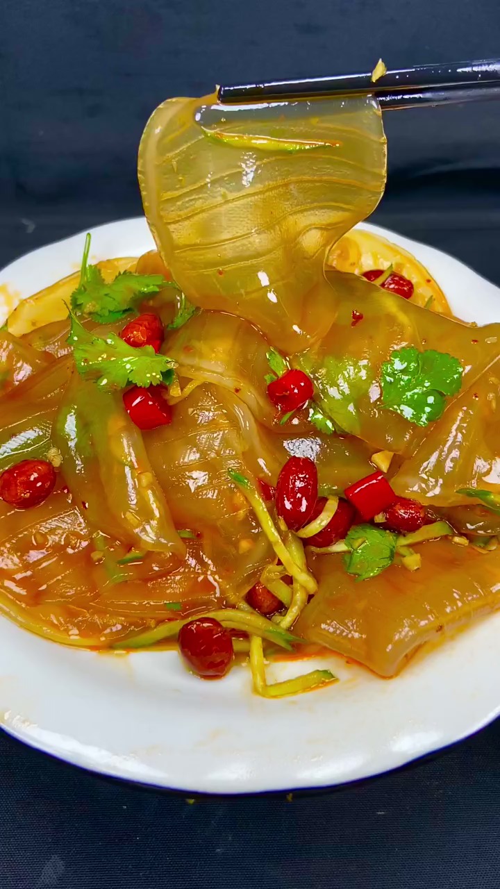 美食#美食教程,山药粉皮