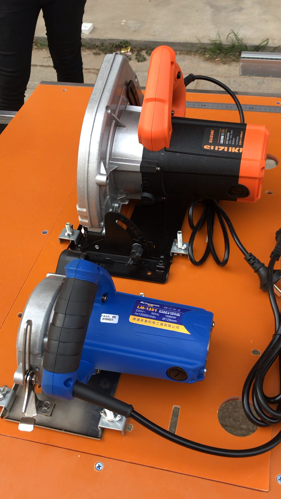 电木台面子母双锯