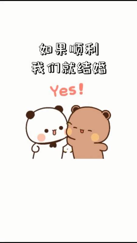 可爱表情包#顺利的话,我们就结婚吧-全民小视频