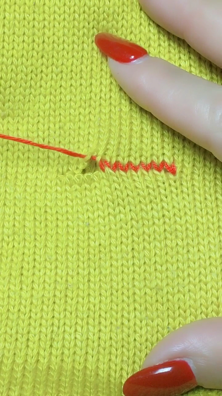 毛衣无痕针法,会了吗