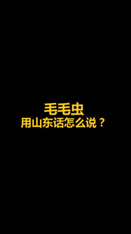 搞笑视频#毛毛虫山东话怎么说