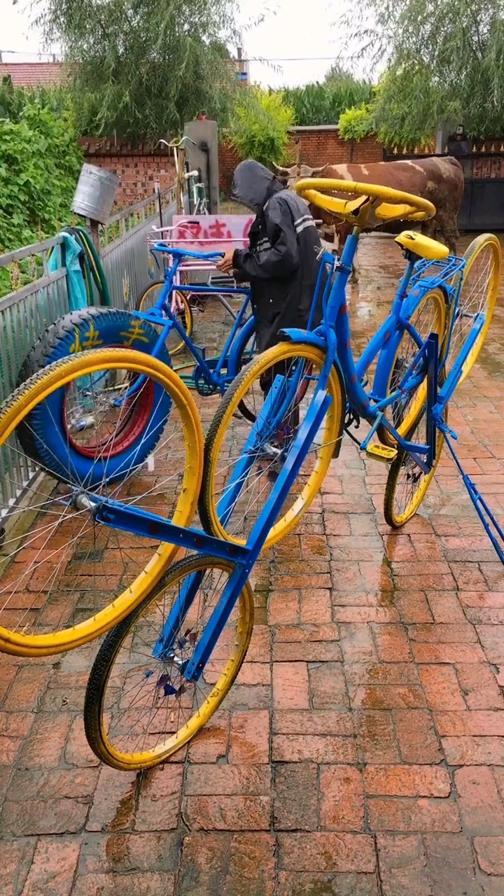 六个轱辘自行车