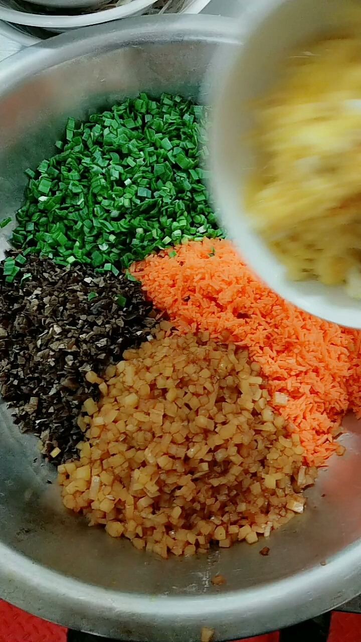 饺子馅制作过程